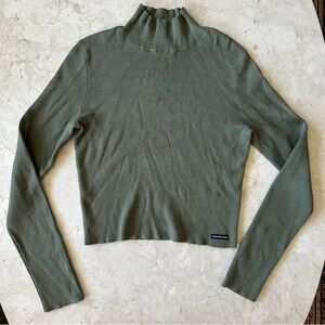 Calvin Klein Cropped Turtle Neck Sweater